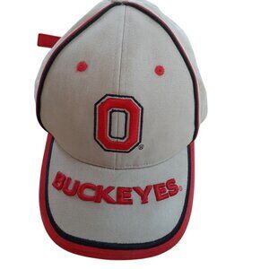 Signatures Ohio State Buckeyes Baseball Cap Mens Adjustable Tan Embroidered NWOT